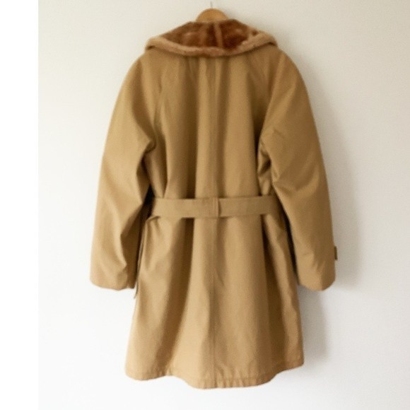 Richman Brothers Fur Lined Trench Coat - Picture 2 of 7